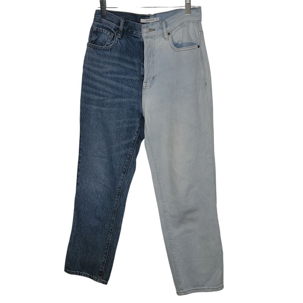 PacSun Two-Tone Dark Blue and Light Gray Women Jeans